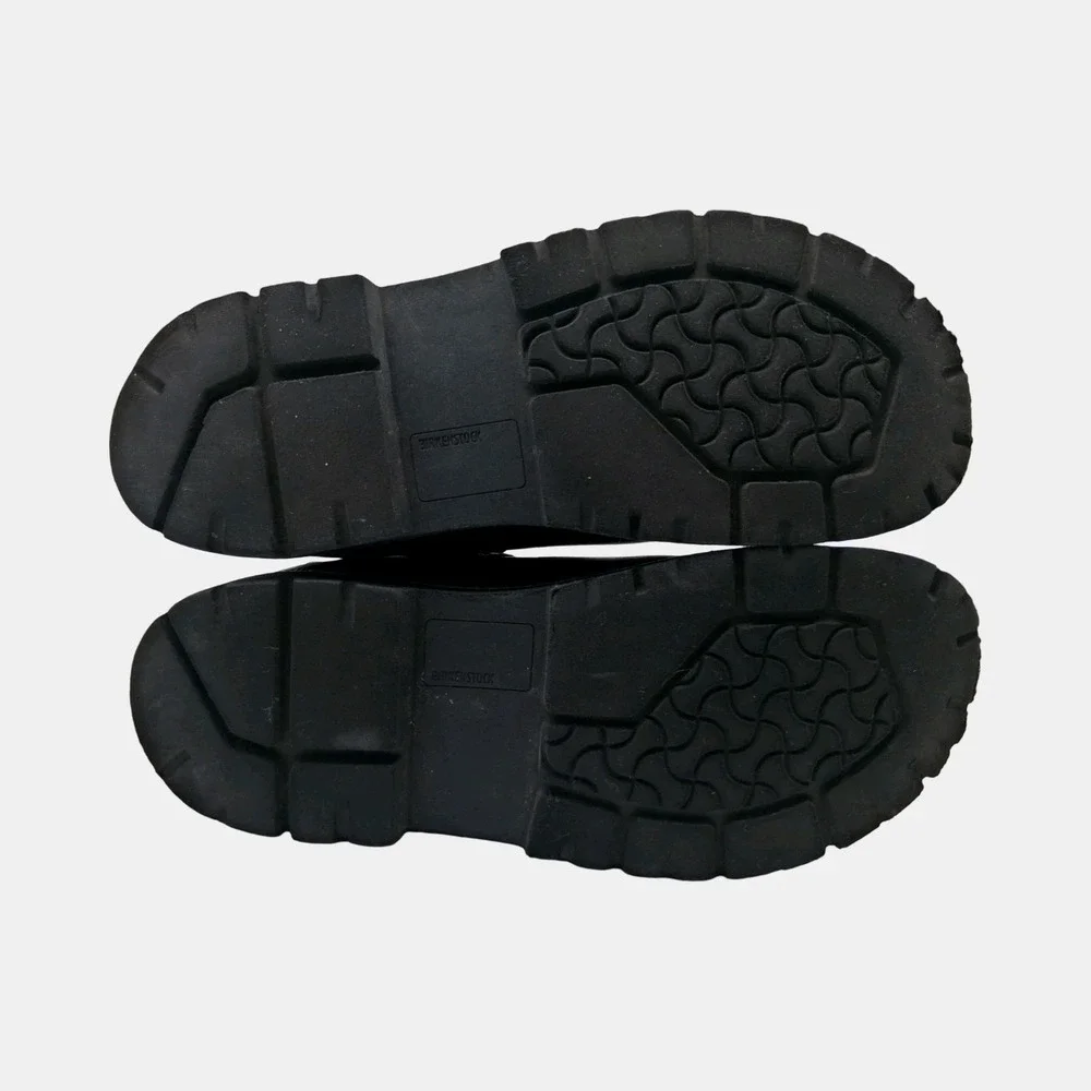 Birkenstock Boots Womens Size 9 Black Leather Chelsea Ankle Lug Sole Pull On